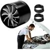 Generico Caricatore Turbo Automatico - Turbina Con Presa D'aria Da 76 Mm, Parti Di Aggiornamento Della Potenza Del Motore, Modificatore Ŗam Ścoop Su Un Lato | Turbonatore Universale Imbullonato Per Accessorio