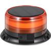 Dinfu Luce rotante a batteria solare 9 modelli di lampeggiamento | 12V 24V Luce di segnalazione gialla LED Magnete con Adattatore per auto e cavo USB per auto, camion, trattori, golf cart, SUV