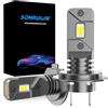 SONRUIJIE Lampadina H7 LED Canbus 100W 16000LM,6000K 400% Brillante,1:1 Design Lampada Sostituzione per Alogena,Plug and Play, Impermeabile IP68, 2 pezzi