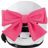 Gwezmxs Copripara per Casco da Motocicletta per Donne, Decorazione con Fiocco in Tessuto Carino, Rosso rosa