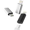 HOYULLI Adattatore da USB C a Lightning PD a ricarica rapida USB C femmina Lightning maschio Type-C cavo Converter trasmissione dati (3 pezzi) compatibile per Apple per Iphone 13 12 11Pro Max per Ipad