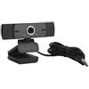 ASHATA Webcam 1080P con Microfono e Copriobiettivo, Webcam HD per Computer PC Laptop Desktop, Plug And Play USB, Grandangolo a 90 Gradi, per L'apprendimento in Conferenza Dal Vivo