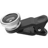 COLLBATH Lente Telefono 3 in 1 Fish Eye Grandangolare Obiettivo Macro e Ingranditore 52mm per Smartphone e Tablet