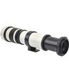 ASHATA Obiettivo, Teleobiettivo per lente manuale di movimento e messa a fuoco manuale Super Zoom per telecamere di montaggio EF-S (WHITE)