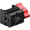 CAZSTYK Gabbia per fotocamera leggera con supporto scorrevole e giunti RS3/4/5 con fori multipli per filettatura, supporto scorrevole leggero per fotocamera