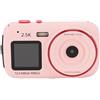 ASHATA Fotocamera digitale a doppio schermo, display a colori anteriore da 2,4 pollici, display posteriore da 1,54 pollici, fotocamera compatta da 72 MP con zoom digitale 16x, lettore MP3 per