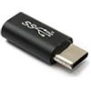 System-S Adattatore USB 3.1 tipo C maschio a femmina cavo in nero