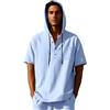 DUHGBNE Polo Uomo Polo Uomo Manica Corta Slim Fit Traspirante Primavera Collo Coreana Mens Maglietta Estivi Outdoor Cene Estive alla Maglie Bianche