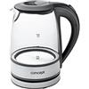 Concept casa dispositivi rk4900 bollitore in vetro, 1,2 l, 1630 W, acciaio inox/vetro