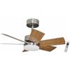 Bastilipo - ARENAL DC,Ventilatore da soffitto con Motore DC, Telecomando, 75 cm, 6 Pale, Rovere Chiaro/Rovere Scuro, chas