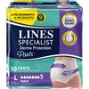 Lines Specialist Derma Protection Pants Maxi Taglia L Pannolone Incontinenza 10 Pezzi