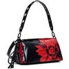 Desigual borsa a tracolla Naron Flowerina Flap Bag Black nero