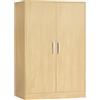 VASAGLE Scarpiera Armadio con Ante, Scarpiera da Ingresso Moderna con Ripiani Regolabili, Mobile Portascarpe Slim, 5 Ripiani, per 12 a 15 Paia di Scarpe, 2 Ante, Beige Rovere HSC501YJ01