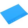 ZAICOLER Tappetino per Saldatura in Silicone Tappetino Antiscivolo Resistente Al Calore per Riparazioni Elettroniche 15,9x4,1 Pollici (BLUE)