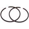 MIGHTY SCAPERS Piston Ring 37mm Part di sostituzione per la riparazione del motore Chainsaw Compatibile con KIORITZ CS301CS302 CS 303T CS105 CS3306 CS3000 CS50 330(2 PCS)