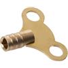 Radiator Key Brass Air Vent Clock Type Easigrip - Chiavi termosifone in ottone massiccio, 2 chiavi