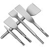 Generic Set 2 Scalpelli SDS Plus per Martello Perforatore, Scalpello per Piastrelle e Demolizione, per Calcestruzzo, Muratura, Scanalature su Pareti e Raschiatura Pavimenti(Square handle 14 * 250 * 50)