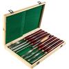 XZXXZSZ 8 PZ + 1 Set di scalpelli for tornio HSS 0 for legno Radice da tornitura Coltello intaglio for mobili 6.89 Lama 16.14 Scalpello con cassetta degli attrezzi Per principianti - Fai da te(Rot)