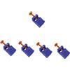 NUOBESTY 5 Pz Dispositivo Per Il Taglio Della Guarnizione Blocchi Regolabile Banco Di Lavoro Linoleum Mini Morsetti Mini Morsetto Piatto Piccolo Intaglio Morsa Per Trapano Plastica