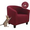 Morbuy Copripoltrona 1 Posto Elasticizzato, Impermeabile Copripoltrona Chesterfield Copripoltrona Universale Lavabile Fodera per Soggiorno Bar Reception (Borgogna)