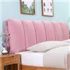 DEVINK Cuscini Testiera Letto Matrimoniale Imbottita, Copri Testiera Rimovibile E Lavabile, Addensato Cuscini Grandi Per Testata Letto Anti-Collisione Legno/Ferro/Pelle Copertura(160x60cm,Pink)