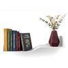 Audace Sintesi - Mensola Libreria di Design 60x20x15 cm da Parete in Metallo Bianco Opaco, Scaffale Porta Libri Moderno e Decorativo per Soggiorno, Ingresso e Camera, Made in Italy
