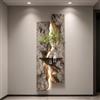 PEIVYRBCGA Quadro 3D LED Arenaria, Scultura da Parete Paesaggio Moderno, Rilievo con Vaso Idroponico, Decorazione da Parete Luce Calda per Soggiorno, Camera, Appartamento, Negozio(C,50x150cm/19.69x59.06in)