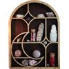 Generic Crystal Wall Shelf - Moon Shaped Wooden Holder, Floating Display Shelf for Crystals | Gothic Boho Room Decor, Witchy Home Accent, Wall Mounted Storage for Crystals and Trinkets, Decorative Shelfs