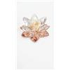 Noah idee & design Tea Cristallo con Rosa stabilizzata Noah-Design, Diametro 10cm, con Astuccio (Champagne)