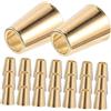 HOMSFOU Set 40 Fermacorda Metallo Dorato 13mm, estremità Cordone Riutilizzabili per Abbigliamento Fai da Te, Blocco Corda per Felpe, Cappucci e Lacci Scarpe, Accessori Cucito