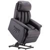 MCombo M Poltrona per TV con supporto per alzarsi, elettrica, poltrona relax con funzione reclinabile, poltrona per anziani per soggiorno, poltrona TV con funzione sdraiata fino a 140°, 7299
