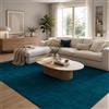 Snapstyle Luna - Tappeto Velour a Pelo Alto - Petrolio - 17 Dimensioni