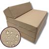FORTISLINE Materasso pieghevole 200 x 70 x 10 cm - 3 pezzi - Materasso pieghevole per ospiti - Materasso per camper con rivestimento esterno impermeabile - Materasso a cubo - Letto per gli ospiti