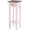 DESIGN DELIGHTS Napoleon - Tavolino in Legno Riciclato, 75 x 30 x 30 cm