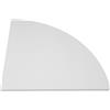 JOINPAYA Mensola Angolare Triangolare da Parete Bianca 30 CM in Composito Legno-Plastica Kit Montaggio per Cucina Camera Bagno Ufficio