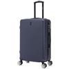 CELIMS - Valigia Media Blu Marino Rigida con 4 Ruote Leggera Stiva 20kg 65cm | Serratura Integrata | ABS | Valigia Media con 4 Ruote 65cm | Valigia Week-End | Blu Marino