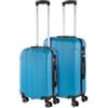 ITACA - Set valigie - Set Valigie Rigide Offerte. Valigia Grande Rigida, Valigia Media Rigida e Bagaglio a Mano. Set di Valigie con Lucchetto Combinazione TSA, Turchese