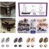 Swpeet - Set di 40 bottoni magnetici a scatto rotondi da 14 mm, chiusura magnetica in metallo, ideale per cucito, fai da te, lavori a maglia, borse, borsette, vestiti, pelle, in oro, argento, bronzo e
