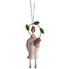 Blumenmädchen Rosa appesa figura decorativa Elfo