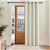 KGORGE Tende Camera da Letto Moderna Tenda Oscurante da Interno con Anelli Curtain Termica Isolante per Salotto Eleganti 1 Pezzo L 140 x A 210 CM, Beige Chiaro