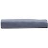 VANITA' DI RASO Lenzuolo Sotto con Angoli in Raso di Cotone 130 x 200 cm Una Piazza e Mezza, Made in Italy, Adattabile a Materassi Alti 30 cm - Grigio