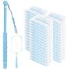 Veebmys 52 Pezzi Ricariche Duster, Compatibile con Swiffer & Altri Piumini, 50 Panni, 2 Manici, Panni in Microfibra, per Pulire Sporco, Peli di Animali e Polvere (Blu)