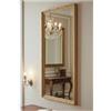 MO.WA Specchio da Parete con Cornice Classica Oro 35x75 Made in Italy, Specchiera lunga dorata, Montaggio a Parete, in Legno per ingresso camera soggiorno