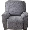 YHWW Copripoltrona Relax Reclinabile Universale 1 Posto, Fodere Copripoltrona Reclinabile 4 Pezzi Elasticizzato Lavabile Rimovibile, Copertura per Poltrona Elettrica Reclinabile (Color : K)