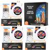 Shuttle Art Set di 87 Pezzi Colori Acrilici, Set per Pittura con 3 Confezioni da 15 Colori Acrilici, 3 Set di Cavalletti in Legno, Tela, Pennelli e Tavolozze, Set di Tela e Pittura per Adulti, Bambini