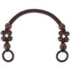 MONOJLY - Cinturino in corda con perline di legno, maniglia/tracolla per borsa fai-da-te, ricambio