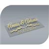 CrisPhy - Adesivi personalizzati per matrimonio, con nome e data, etichette adesive per inviti, matrimoni, battesimi, fidanzamenti, comunioni, compleanni, feste, vintage, timbri (modello 11)