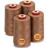 New brothread - 28 Opzioni - 4 Grandi Bobina di 5000M per tutti gli usi Filo da Cucito in Poliestere 40S/2 (Tex27) per Cucito, Quilting, Patchwork, Serger e Overlock - Suede