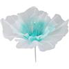 HAOHIZE Grandi Fiori Artificiali, Fiori in Organza 19,7 Pollici Fiori Giganti con steli Garza Fiori Finti Fiori in Tessuto Morbido Colori Vivaci per Fotografia di Matrimonio (Verde)