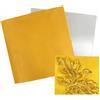 YDJIANCAI 200 Fogli di Lastre di Alluminio Dorato per Artigianato Metallico - Laminati Quadrati Resistenti da 0.07 mm per Pittura, Incisione, Gobbo e Montaggio di Progetti Artistici(Size:5.9×5.9in（15×15cm）)